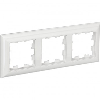 3-местная рамка IEK Brite ру-3-бр белый/белый BR-M32-12-K01 3-местная рамка IEK Brite ру-3-бр белый/белый BR-M32-12-K01